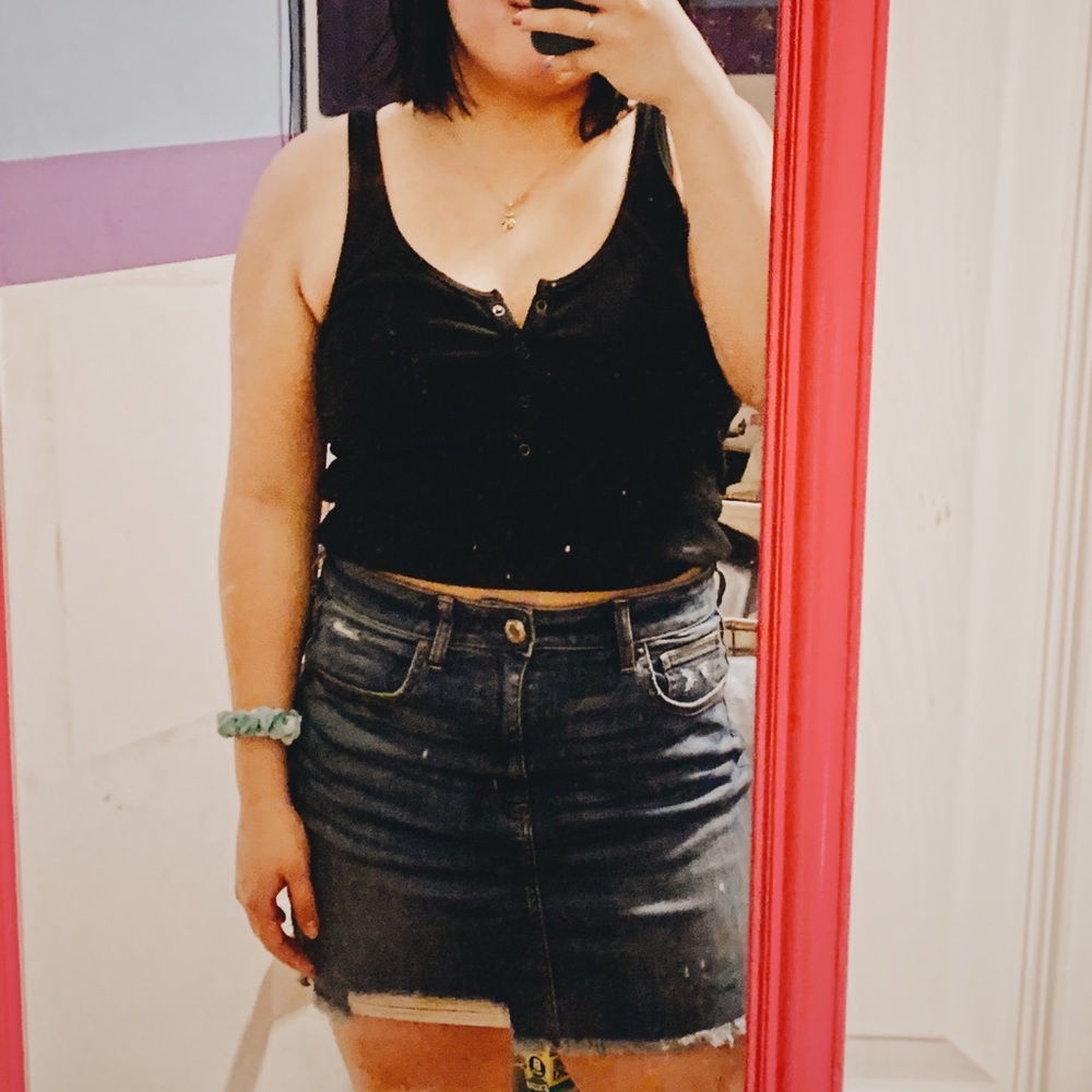 American Eagle Jean Mini Skirt
